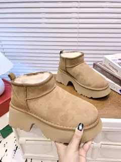 UGG new women’s comfortable and fashionable thick-soled mermaid wedge-heeled short boots 1158311