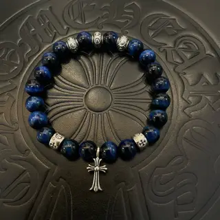 Chrome Hearts classic retro multi-element blue stone bracelet
