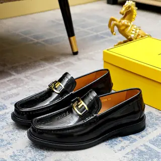 FENDI loafers Men’s formal leather shoes Classic series not to be missed The