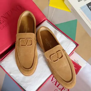 Valentino Leisure Flows series slip-on loafers leather shoes
