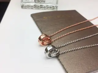 Bvlgari classic double ring necklace double rings interlocking