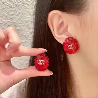 CHANEL style ear clip Earrings