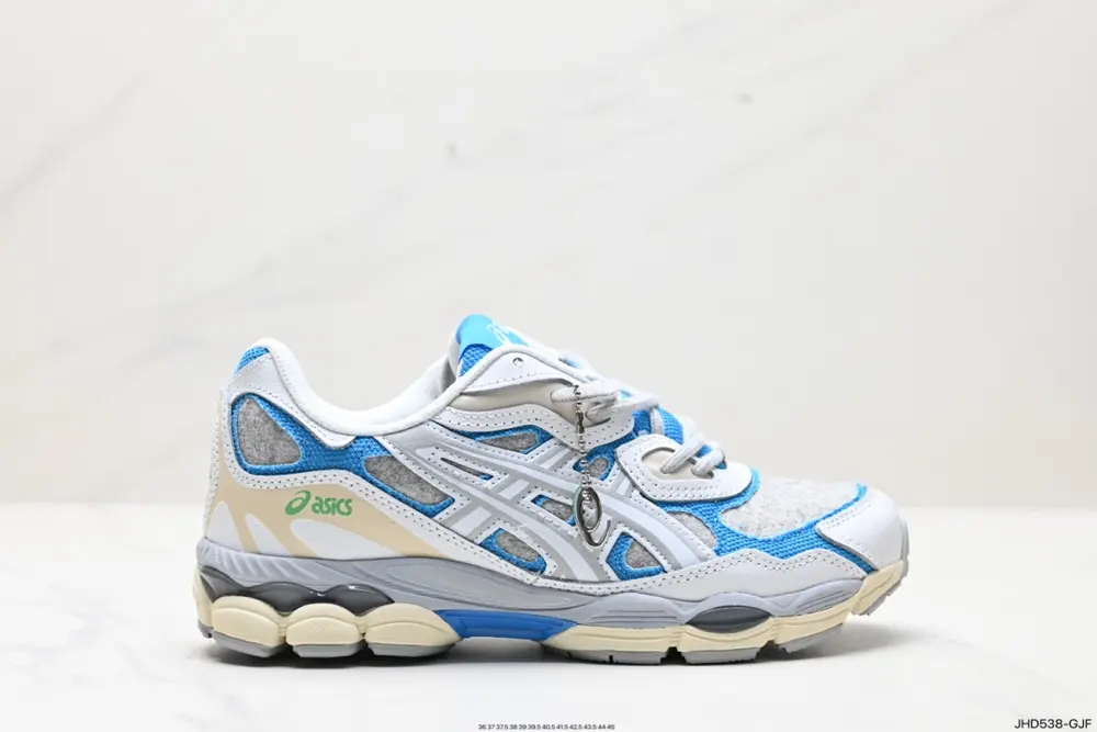 ASICS breathable mesh upper with some synthetic leather material uses the new AHAR+ rubber 1203A281-100