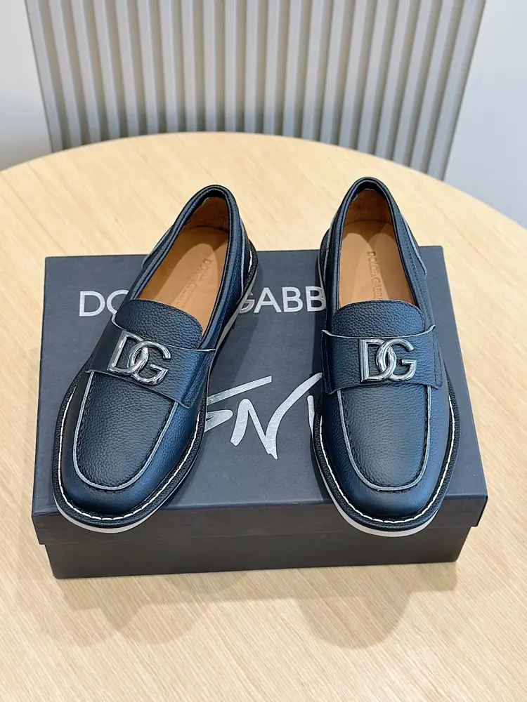 Dolce & Gabbana New Florio series soft suede moccasins