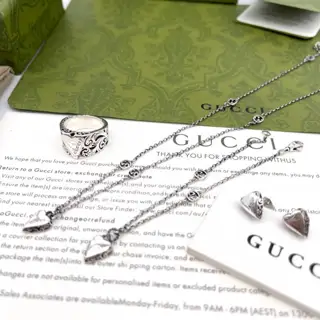 Gucci Heart Silver Series Necklace