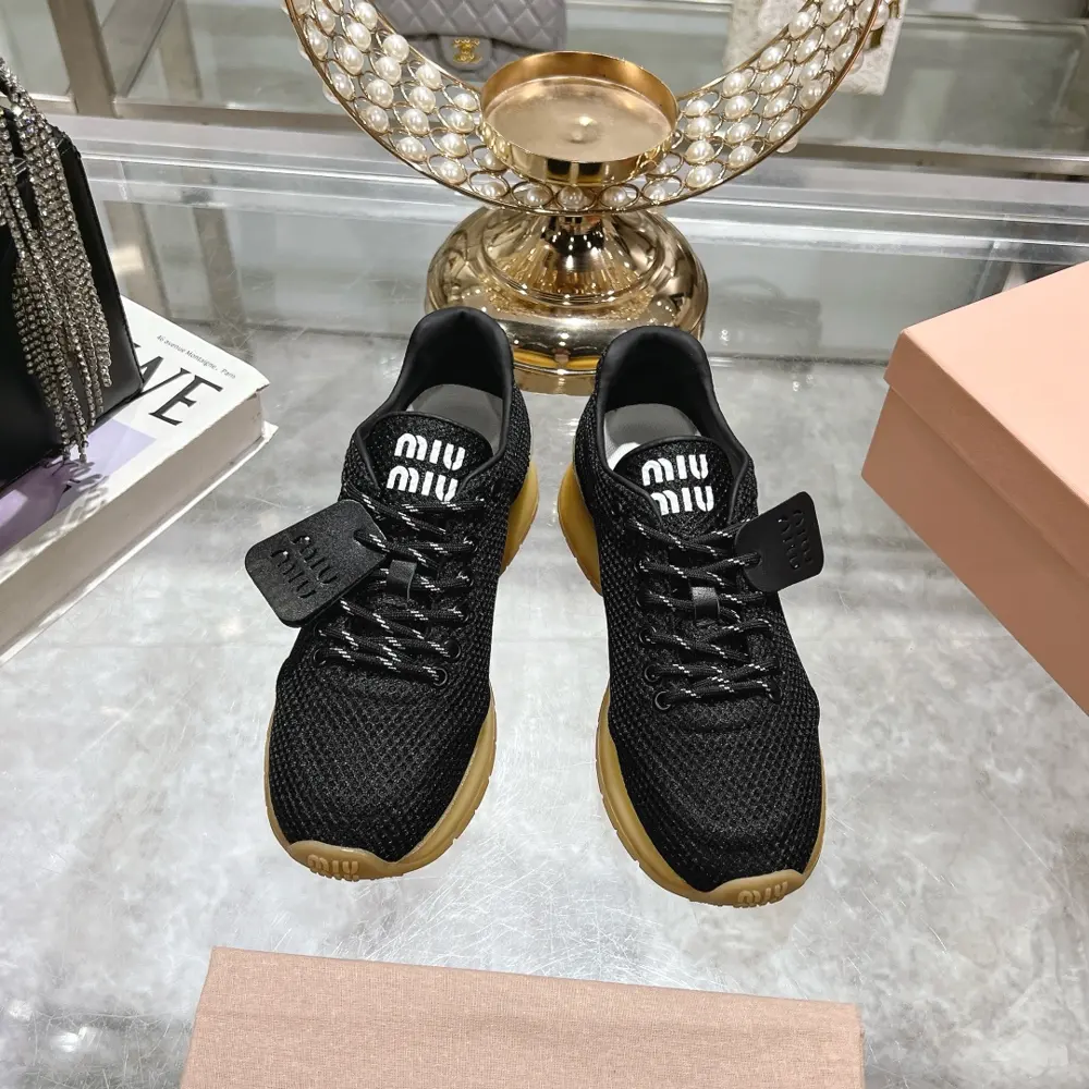 MiuMiu breathable mesh casual shoes