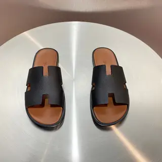 Hermès Classic H Slippers ~ High-end men’s sandals• beach shoes slippers ~ counter