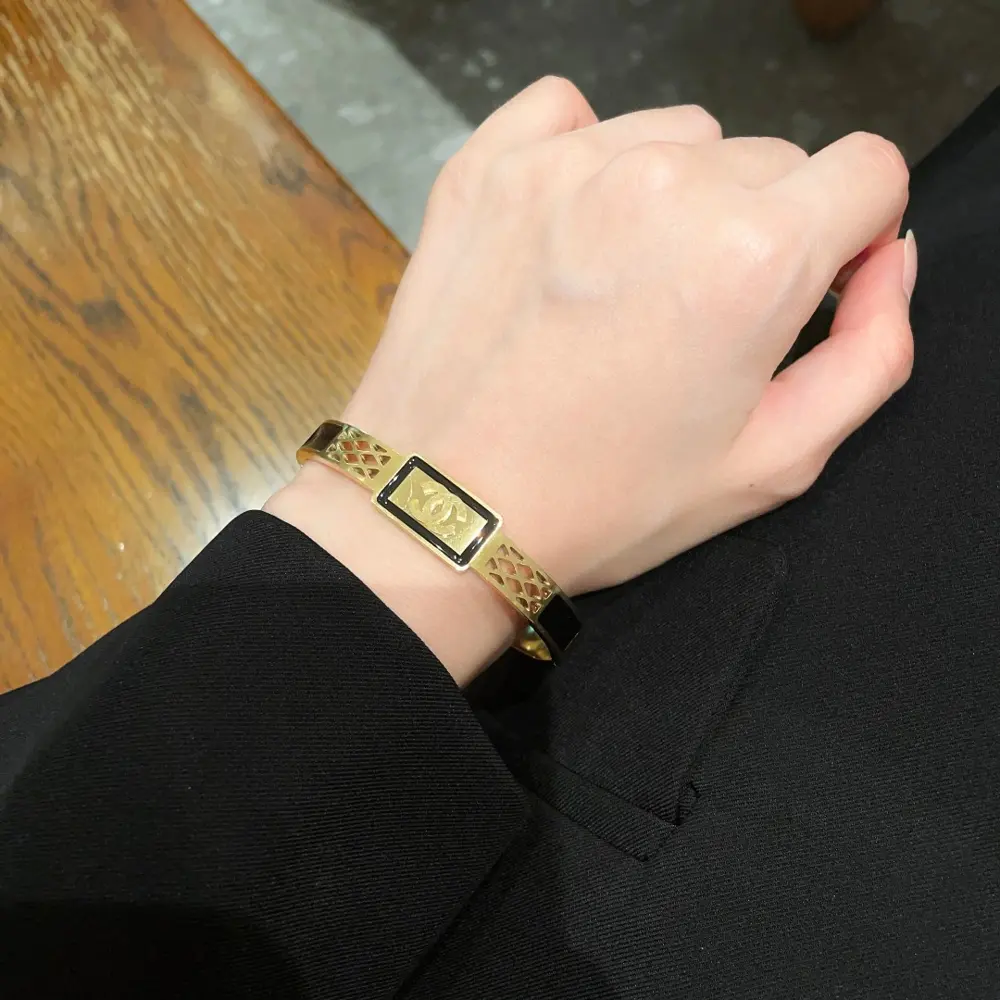 Chanel Double C hollow bracelet