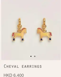 Hermes Pony Earrings A new product that is popular on the Internet. Simple and elegant