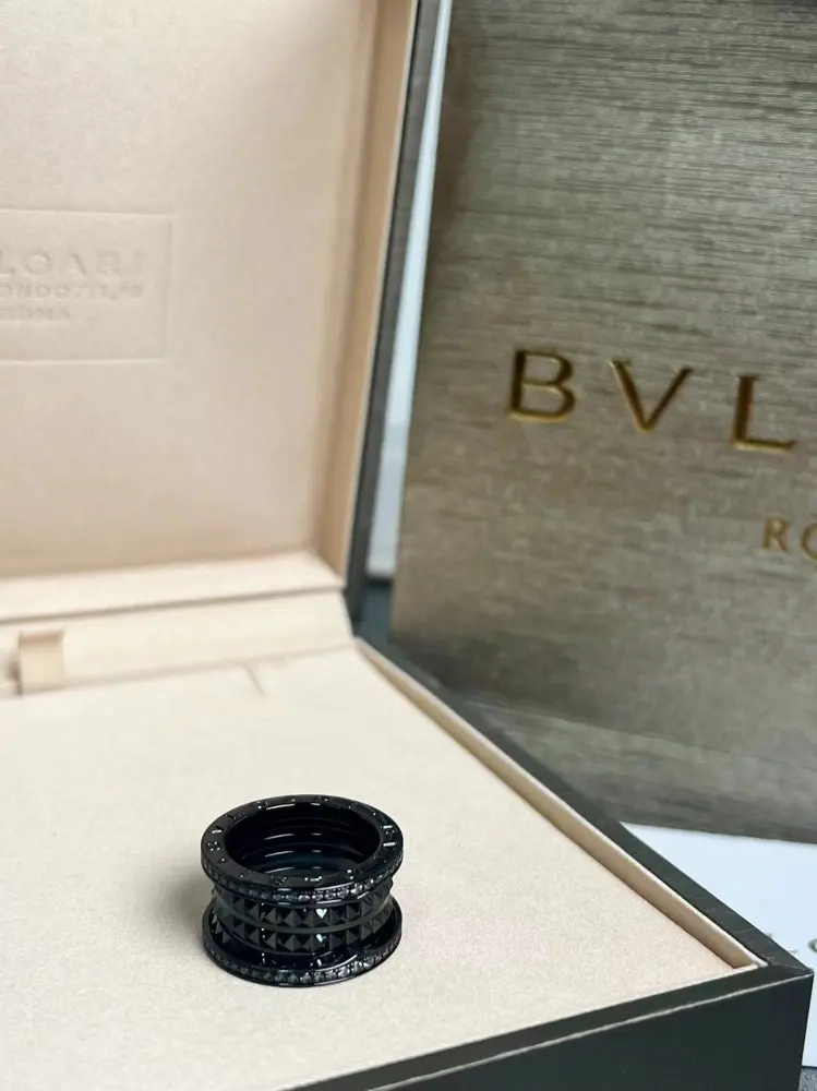 Bvlgari wide diamond ring