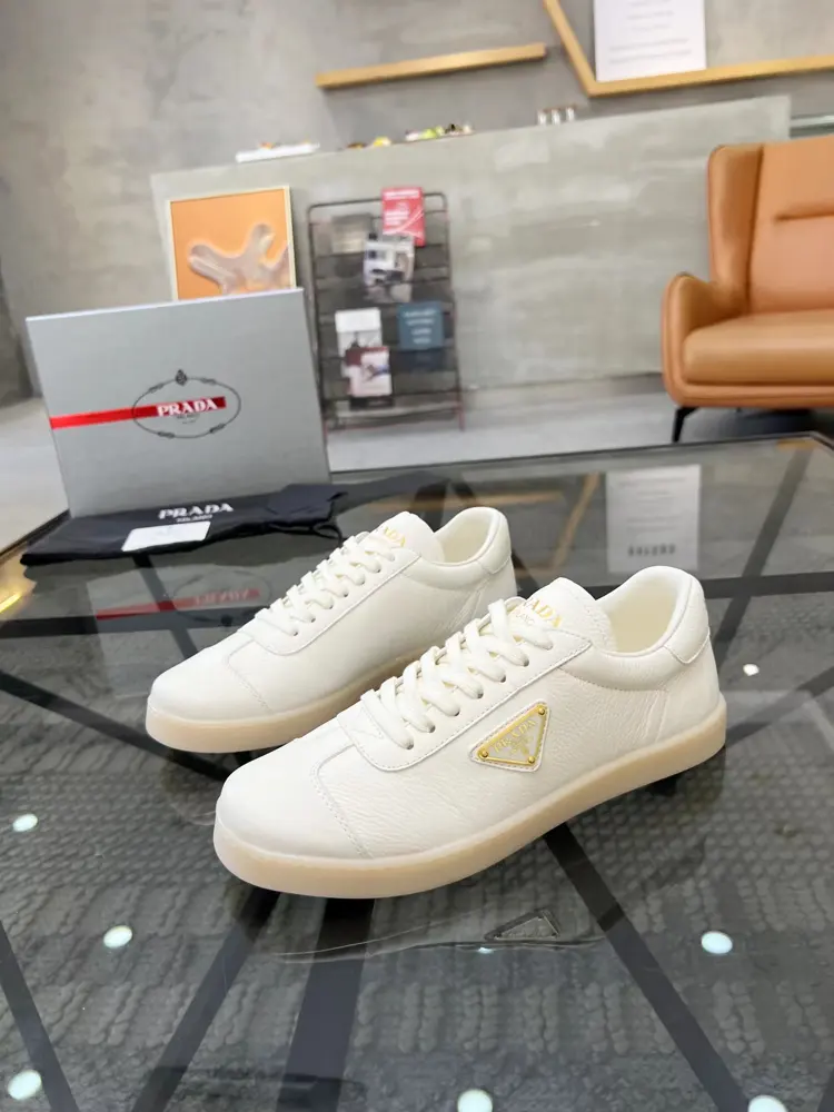 Prada men’s leather sneakers
