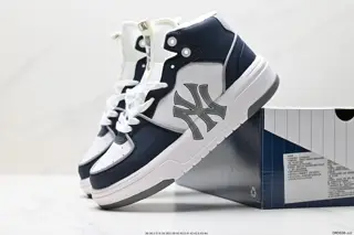 MLB high-top sneakers for men and women 2023 new NY thick-soled retro sneakers lightweight