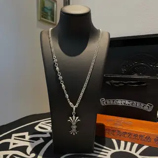 Chrome Hearts Classic Vintage Necklace Phoenix Cross Pendant