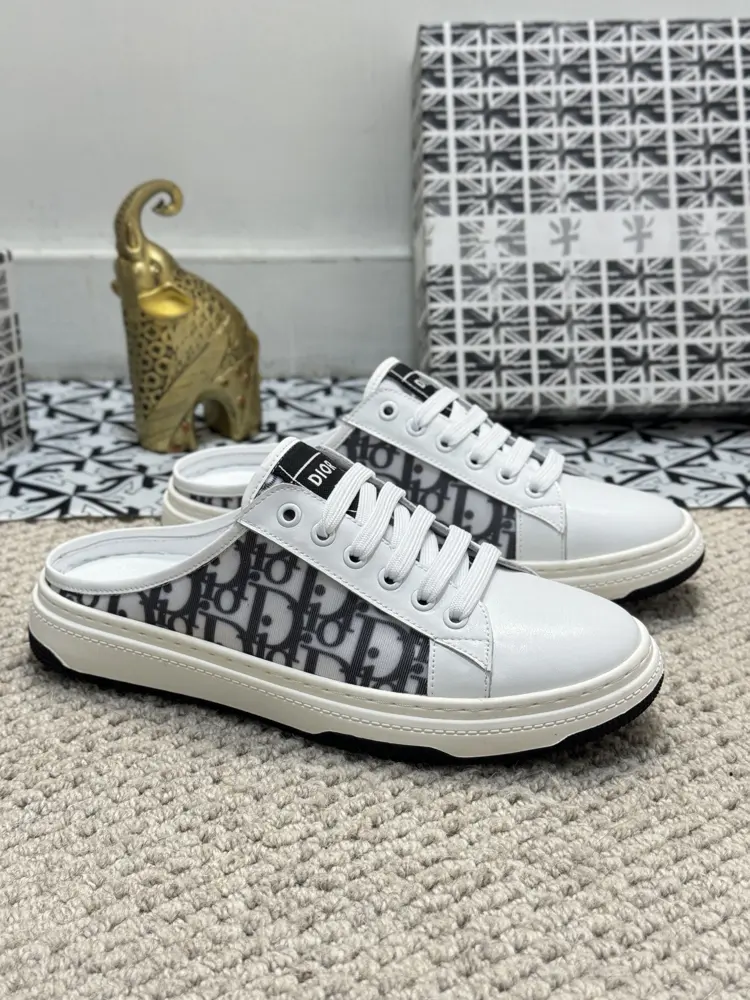 Dior half-slippers official website latest model Casual and fashionable half-slippers for