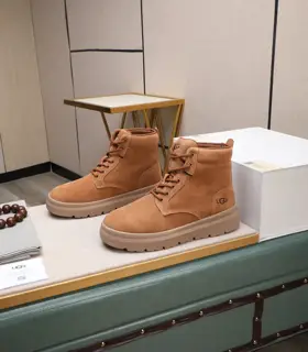 UGG fur and leather warm snow boots