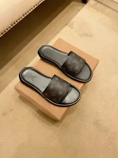 Louis Vuitton slippers are custom-made with original molds