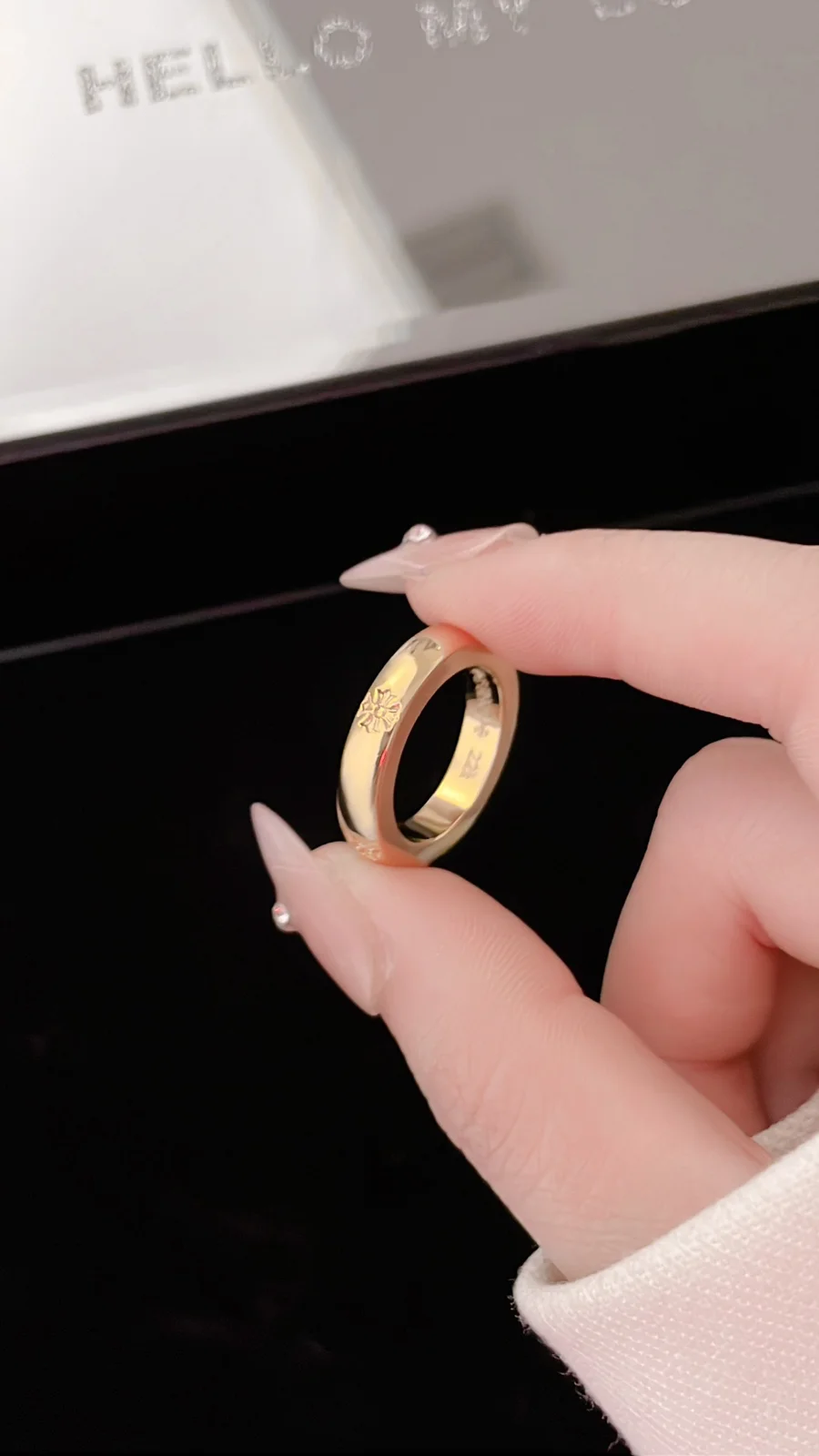 Chrome Hearts 22k gold cross ring