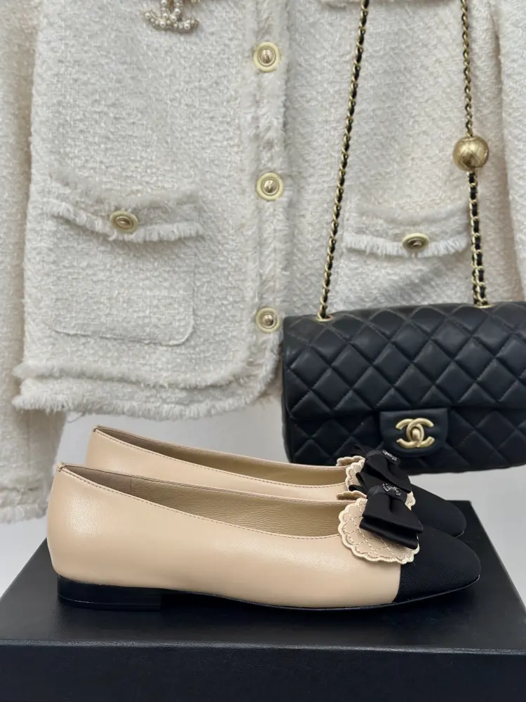 Chanel bow shoes