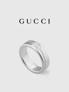 Gucci Twill Interlocking G Ring 6m Size 6-11