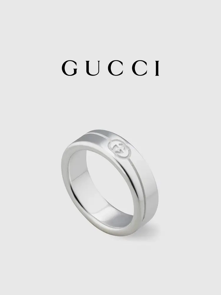 Gucci Twill Interlocking G Ring 6m Size 6-11
