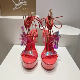 Christian Louboutin design show style platform high-heeled sandals~