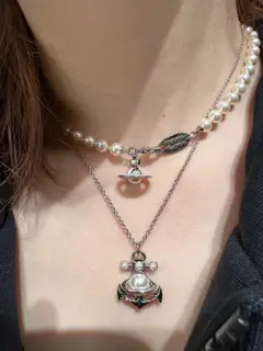 Vivienne Westwood Anchor Saturn Necklace