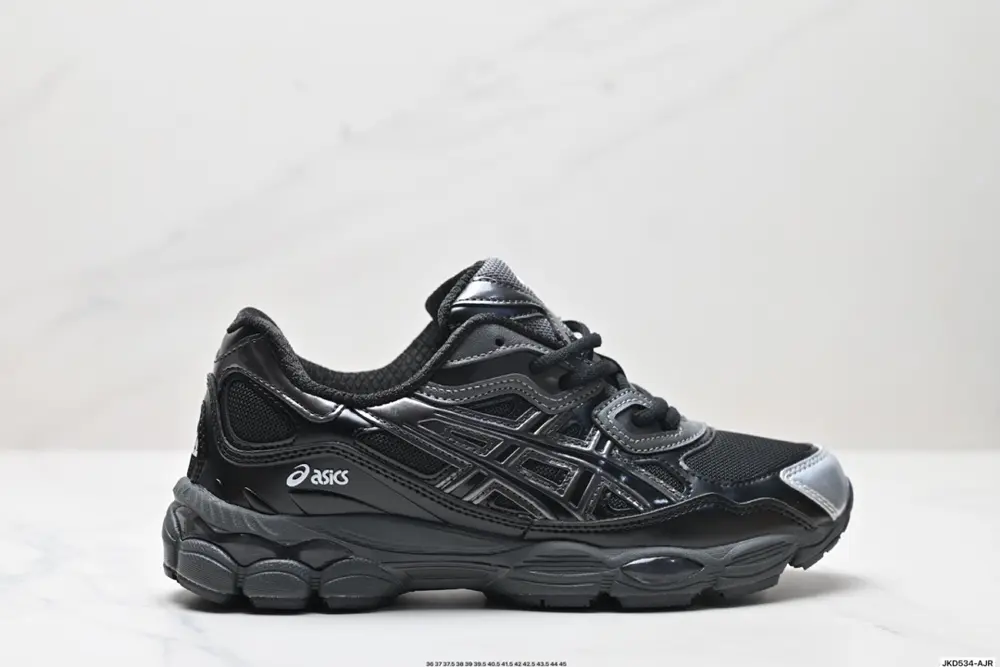 ASICS/Asics GEL-NYC 2055 breathable mesh upper with some synthetic leather material. Adopts 1203A571-001