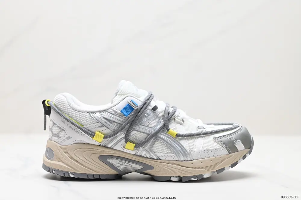 ASICS/Asics #Breathable mesh upper with some synthetic leather material#Using the new AHAR+