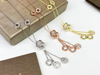 Bvlgari Classic Diamond Tassel Necklace