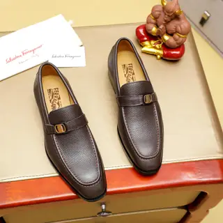 Salvatore Ferragamo Ferragamo hot-selling fashion leather shoes Official counter 1:1
