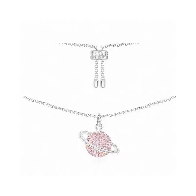 Apm monaco gold and pink planet necklace Classic planet series Selected imported materials