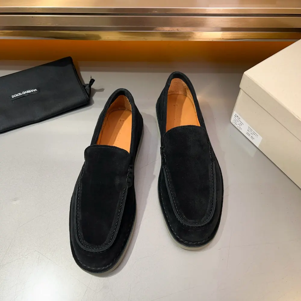Dolce & Gabbana New Florio series soft suede moccasins