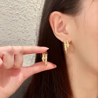 Bvlgari snake stud earrings capture the charm