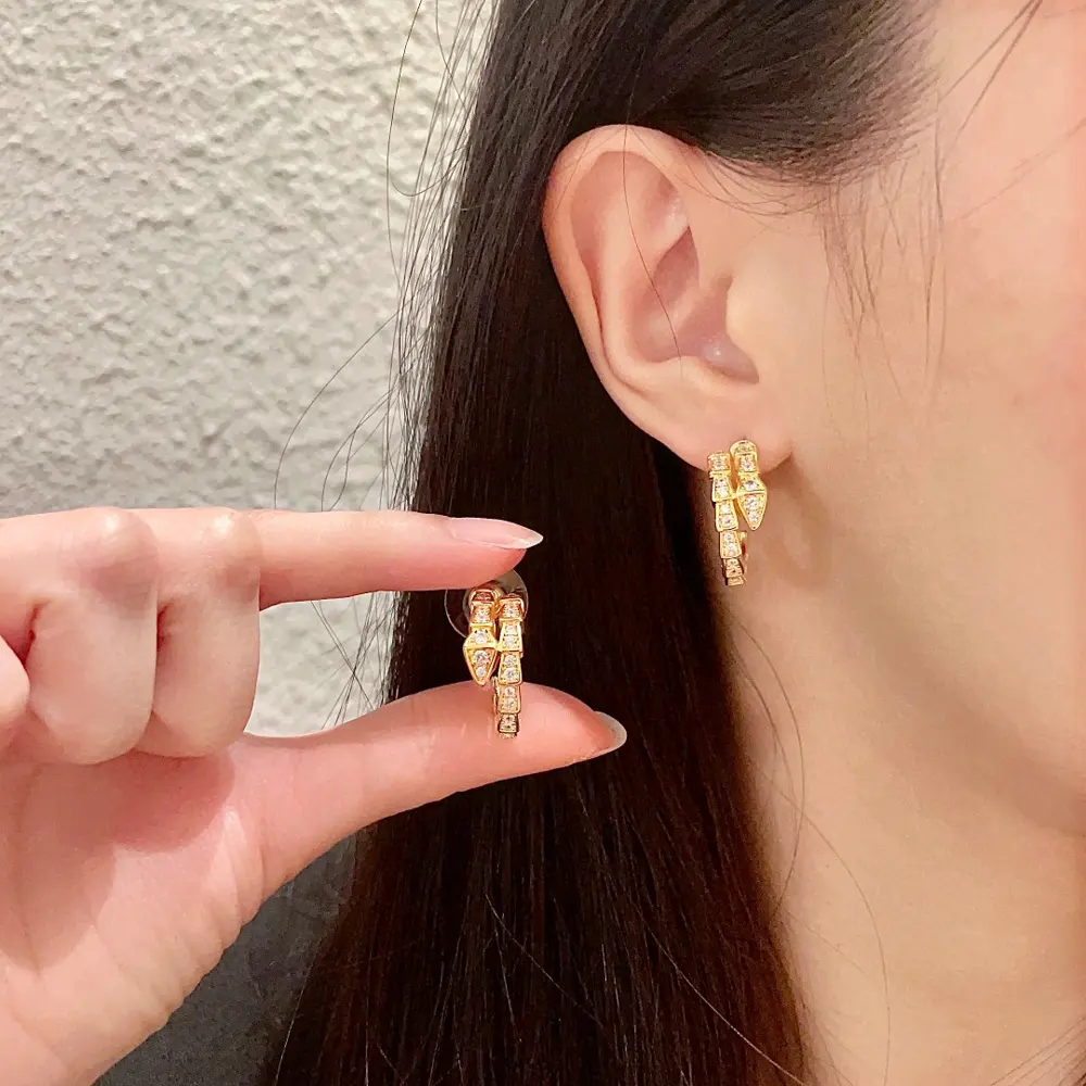 Bvlgari snake stud earrings capture the charm