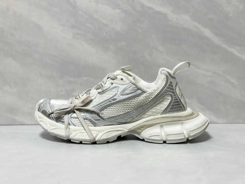Balenciaga 3XL mesh lace-up distressed low-top dad shoes for men and women