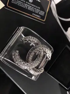 Chanel transparent resin bracelet shipped Chanel hot-selling transparent resin wide bracelet