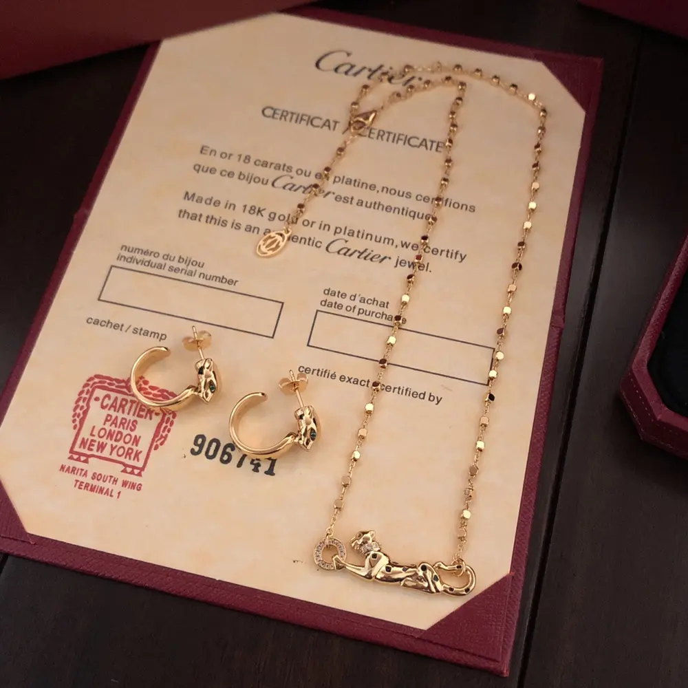 Cartier Necklace Earrings