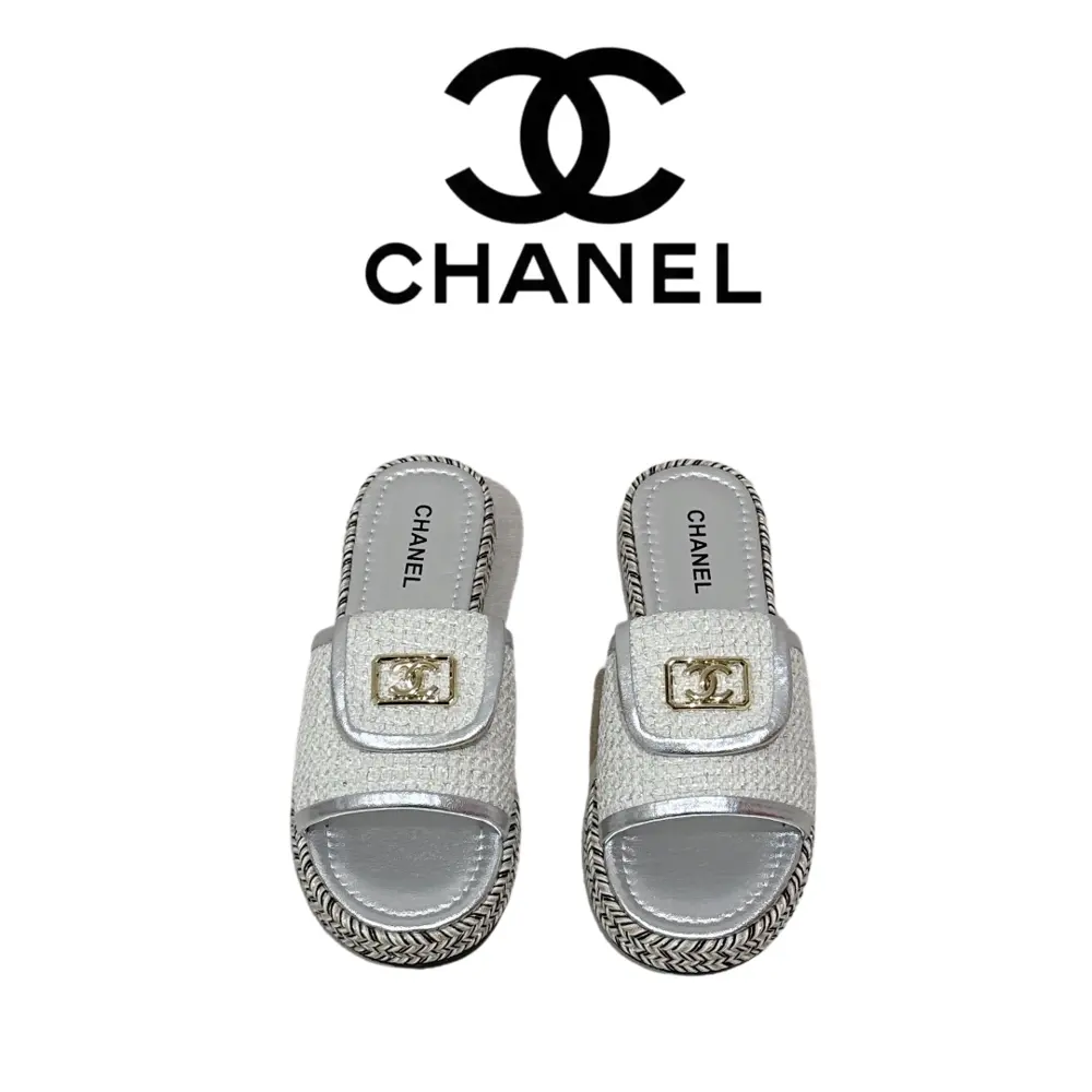 Chanel bread slippers
