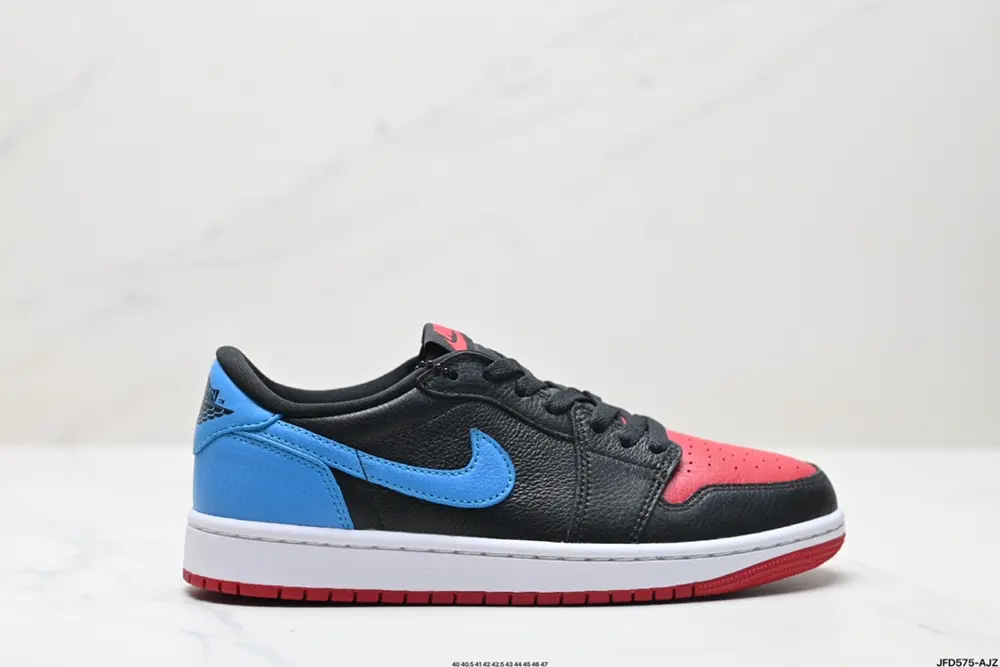 Nike AIR JORDAN 1 RETRO LOW OG white toe AJ1 low-top casual sneakers with official color CZ0790-001