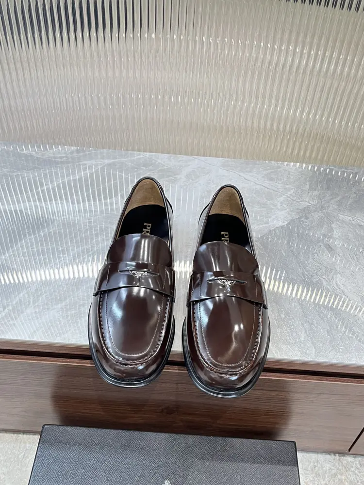 Prada casual leather shoes
