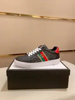 Gucci casual shoes upper Imported cowhide official website 1:1 fabric