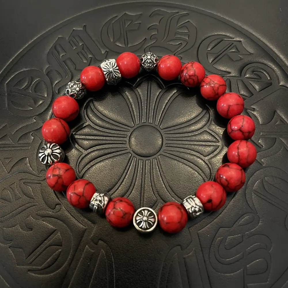 Chrome Hearts classic retro multi-element turquoise bracelet