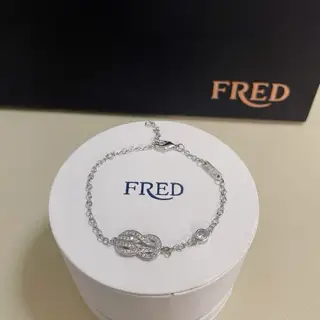 FRED pink diamond horseshoe clasp bracelet