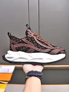 Louis Vuitton sneakers imported mesh with high-tech glue dripping technology cowhide