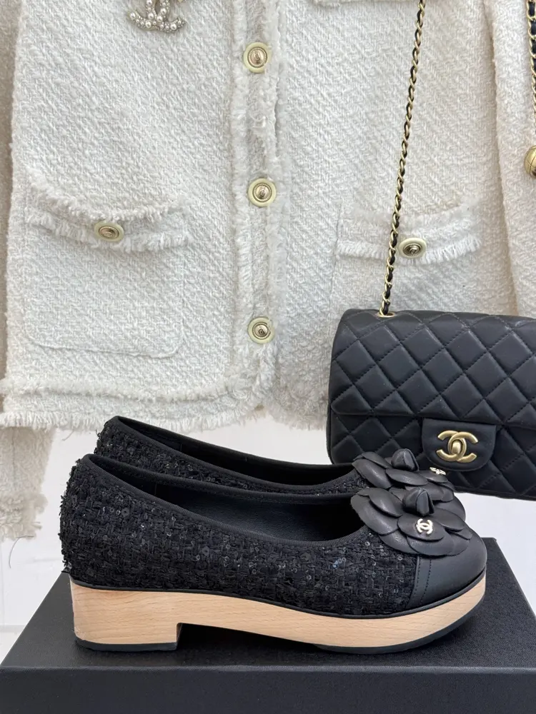 Chanel Thick-soled Camellia Series Shoes