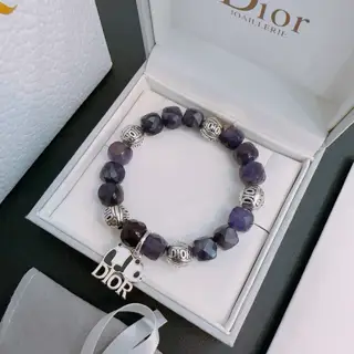 DIOR Multi-element agate Thai silver style bracelet