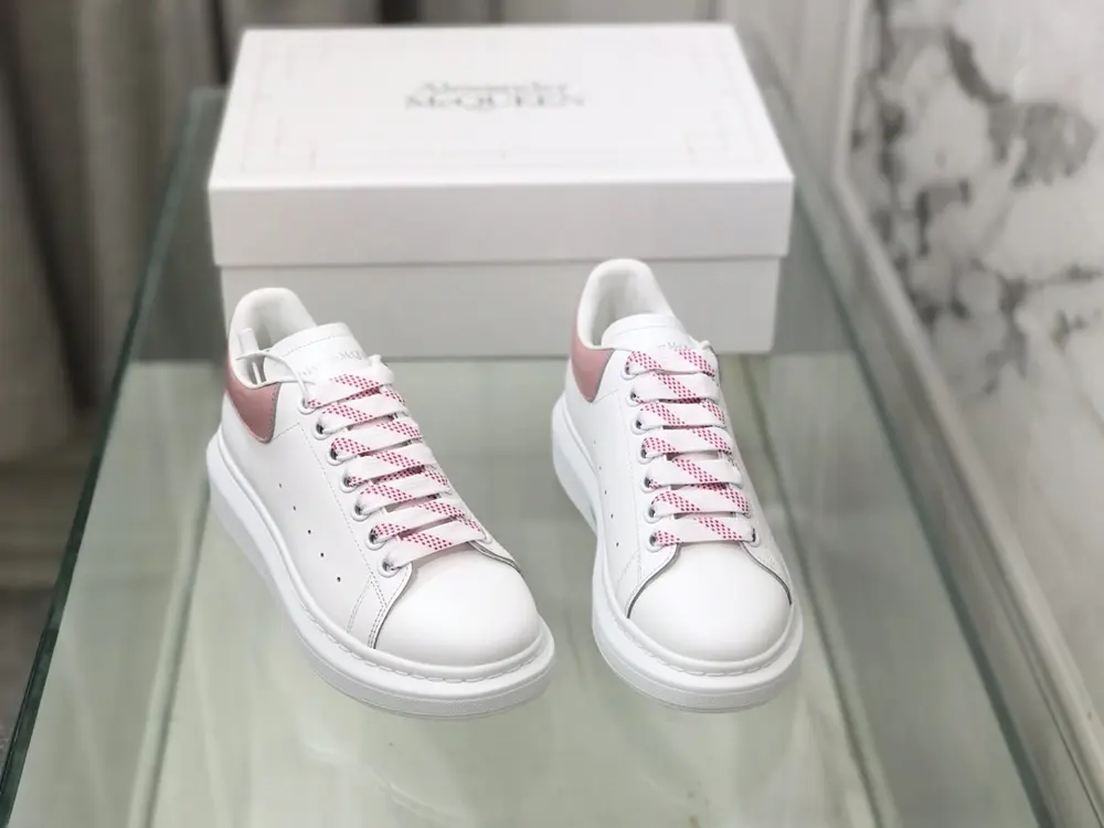 Alexander McQueen white shoes with stone pattern