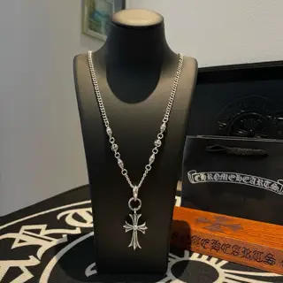 Chrome Hearts cross flower ball necklace