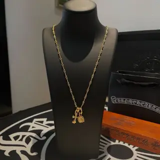 Chrome Hearts Chromo Hearts Classic Gold Cross Necklace