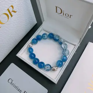 DIOR Multi-element agate Thai silver style bracelet
